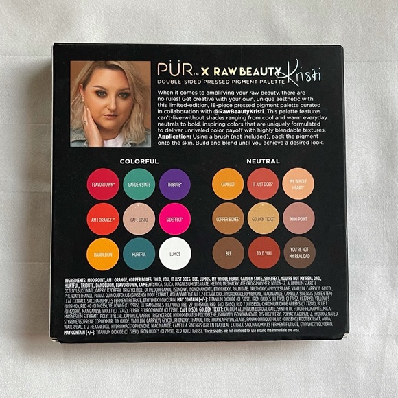 PUR x RawBeautyKristi Pressed Pigment Palette BNIB - Picture 8 of 8